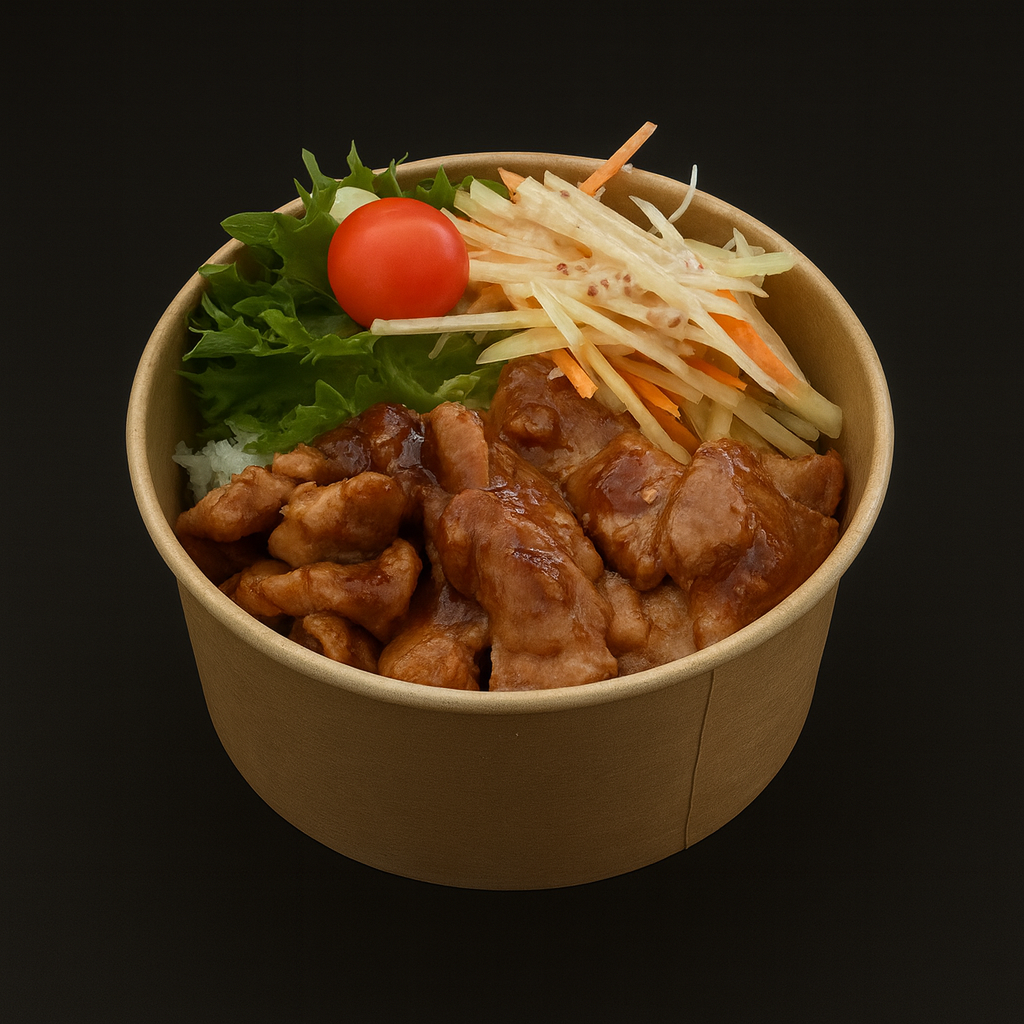 Ginger pork bowl